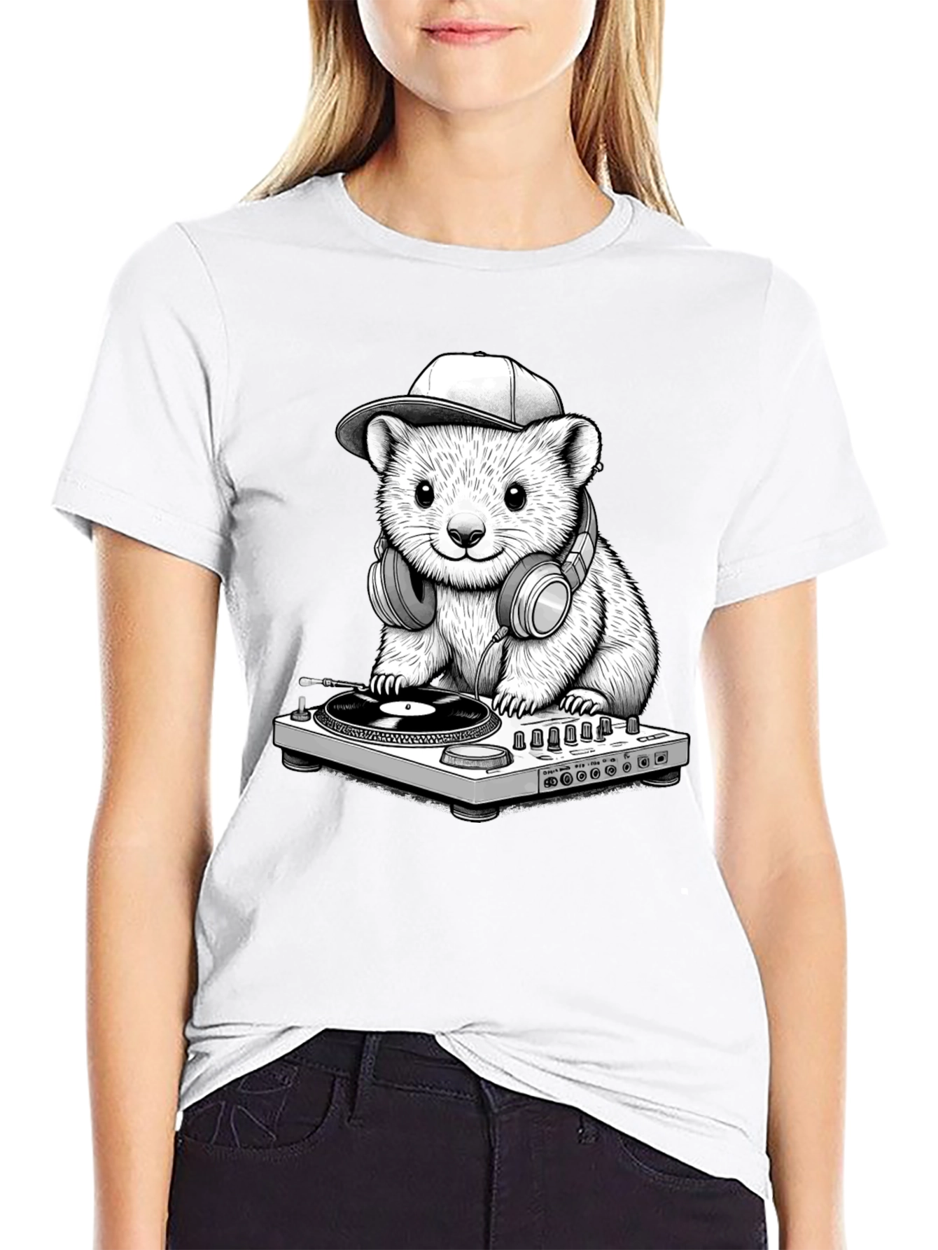DJ Hamster Graphic T-Shirt