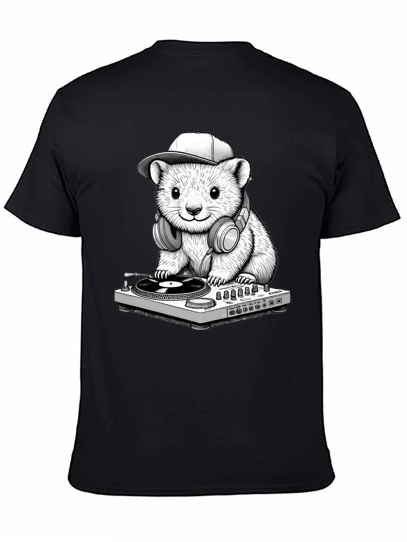 DJ Hamster Graphic T-Shirt