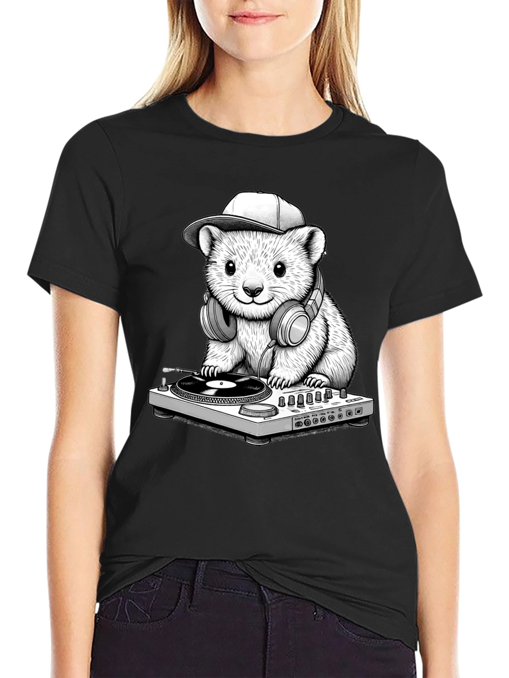 DJ Hamster Graphic T-Shirt