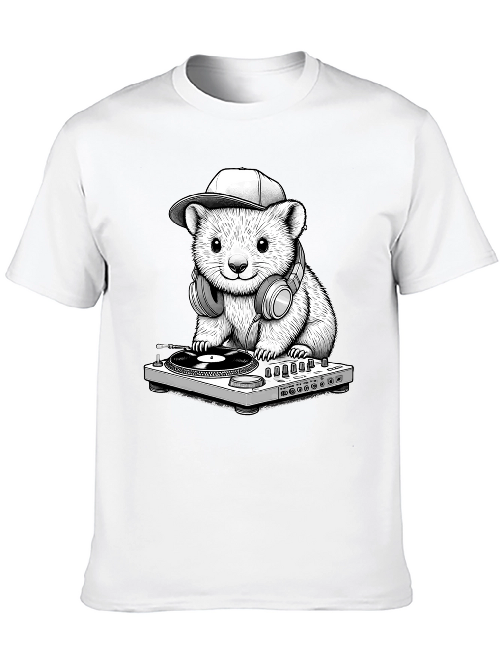 DJ Hamster Graphic T-Shirt