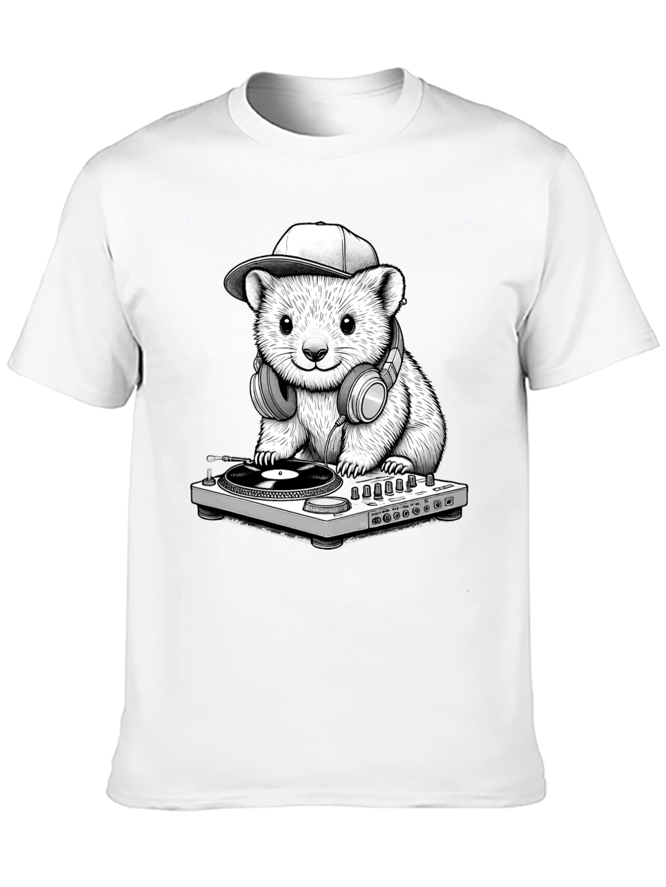 DJ Hamster Graphic T-Shirt