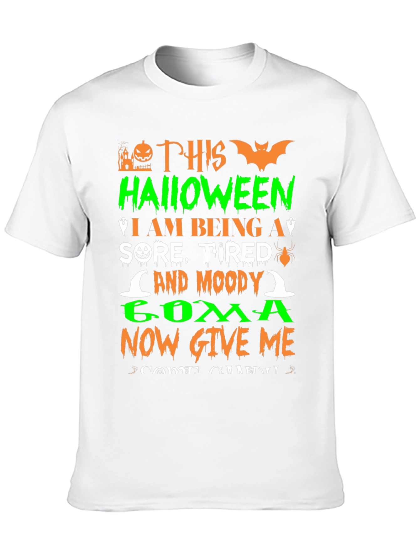 Halloween Sore Tired Moody Coma T-Shirt