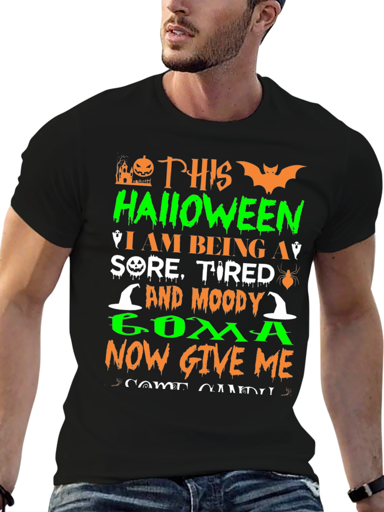 Halloween Sore Tired Moody Coma T-Shirt