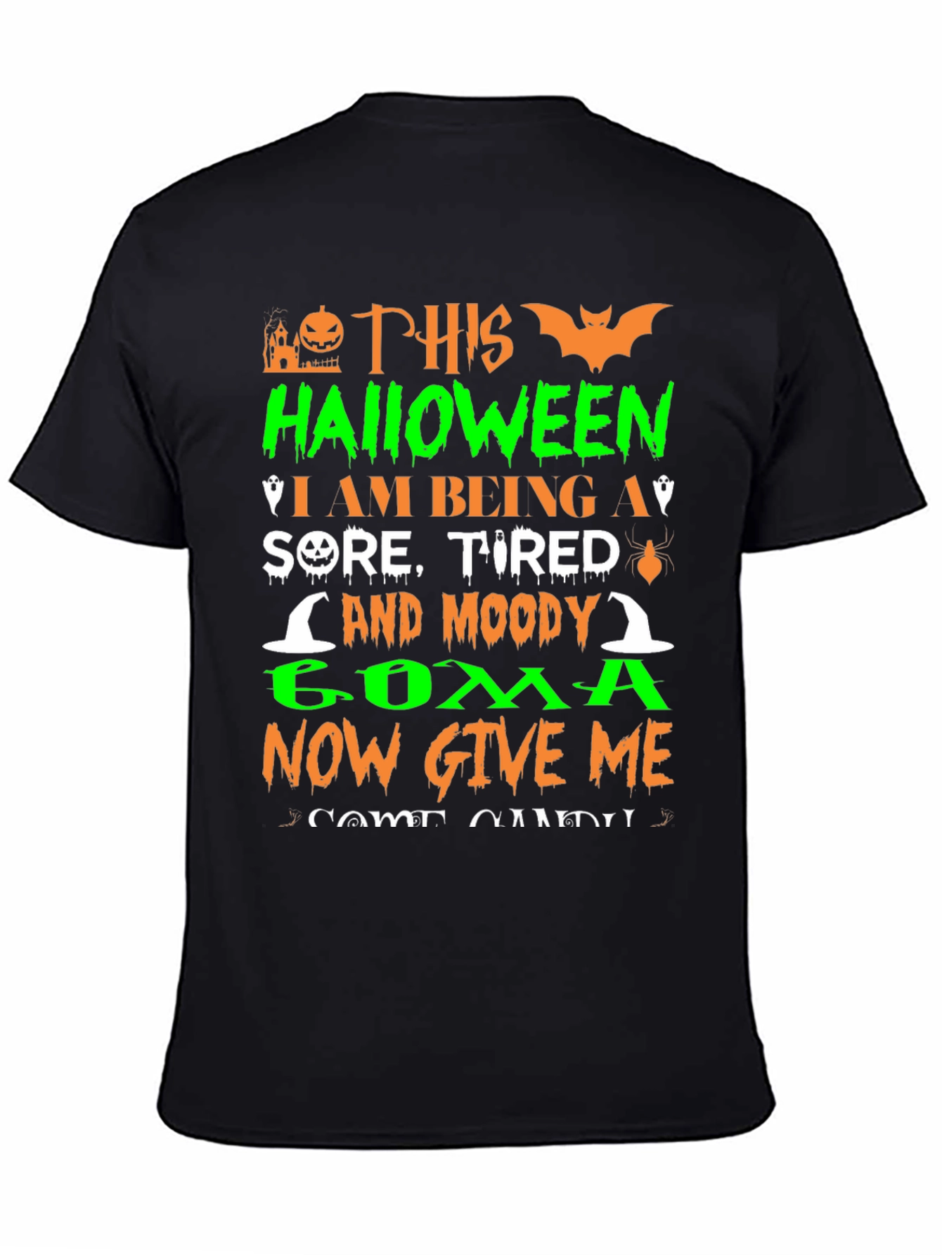Halloween Sore Tired Moody Coma T-Shirt