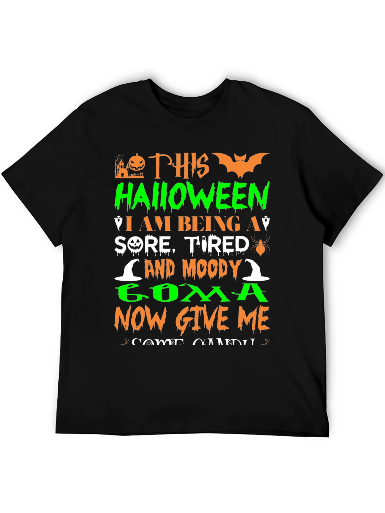 Halloween Sore Tired Moody Coma T-Shirt