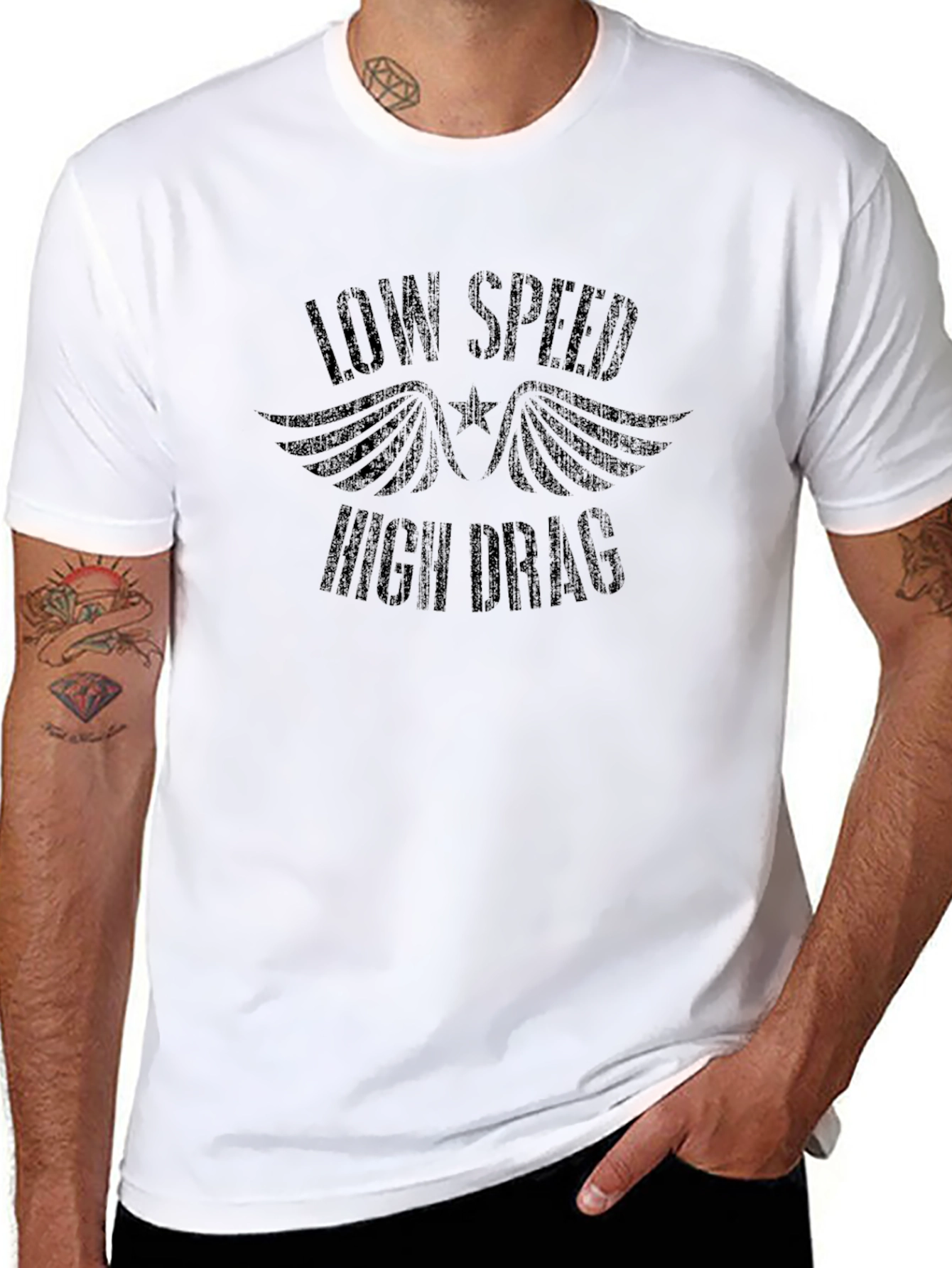 Low Speed High Drag Black T-Shirt