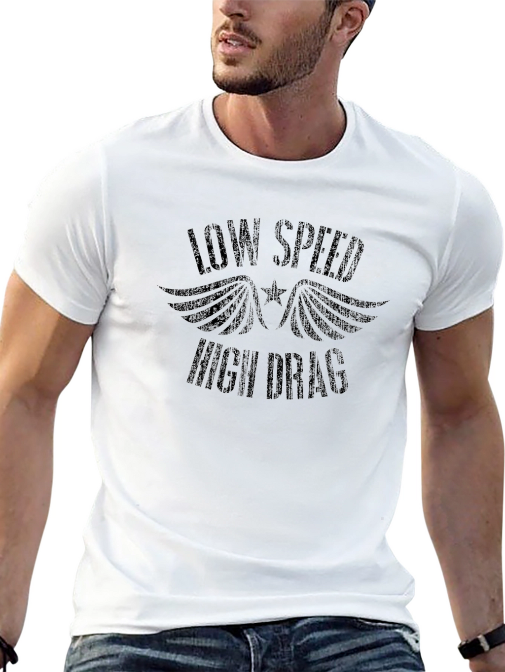 Low Speed High Drag Black T-Shirt