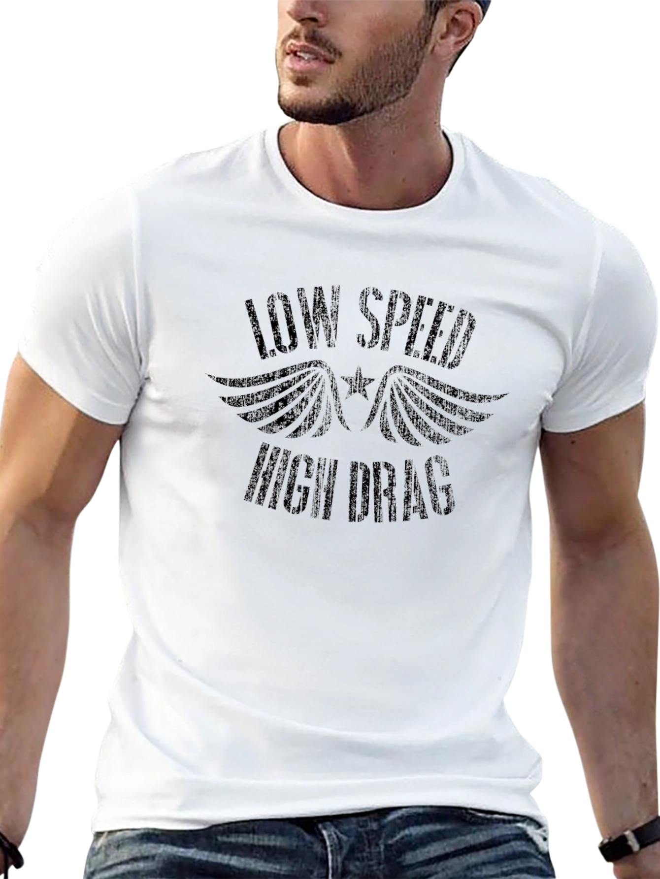 Low Speed High Drag Black T-Shirt