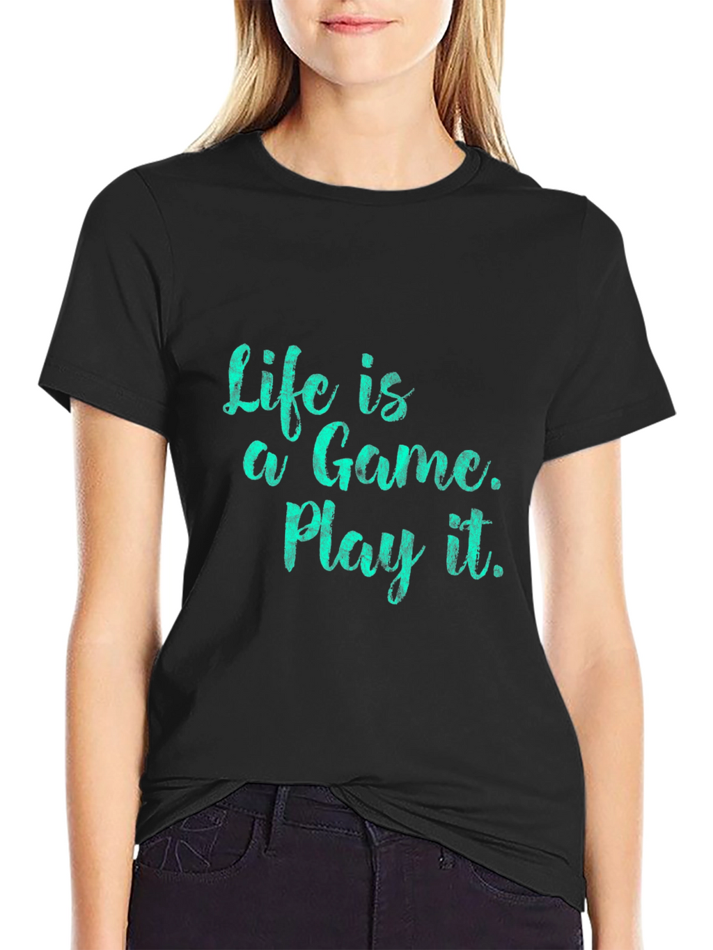 Life is a Game Black T-Shirt