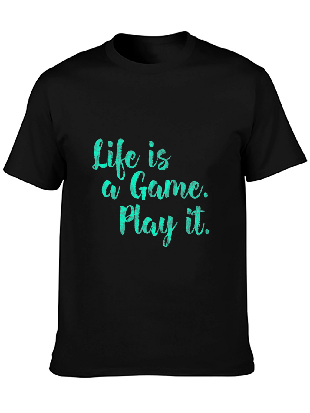 Life is a Game Black T-Shirt