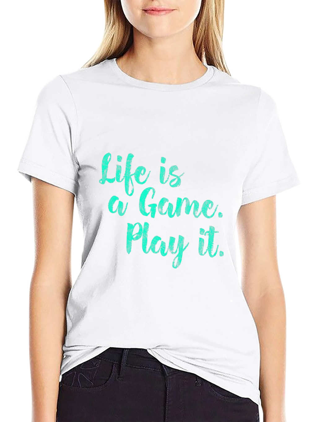 Life is a Game Black T-Shirt