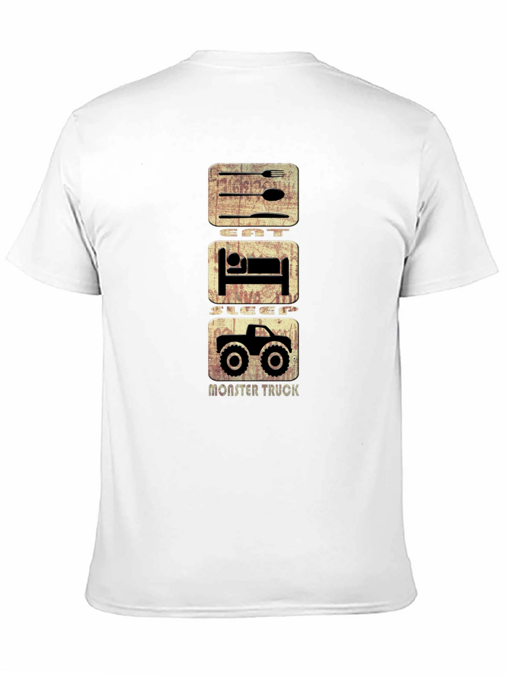 Eat Sleep Monster Truck T-Shirt - Black Cotton Tee