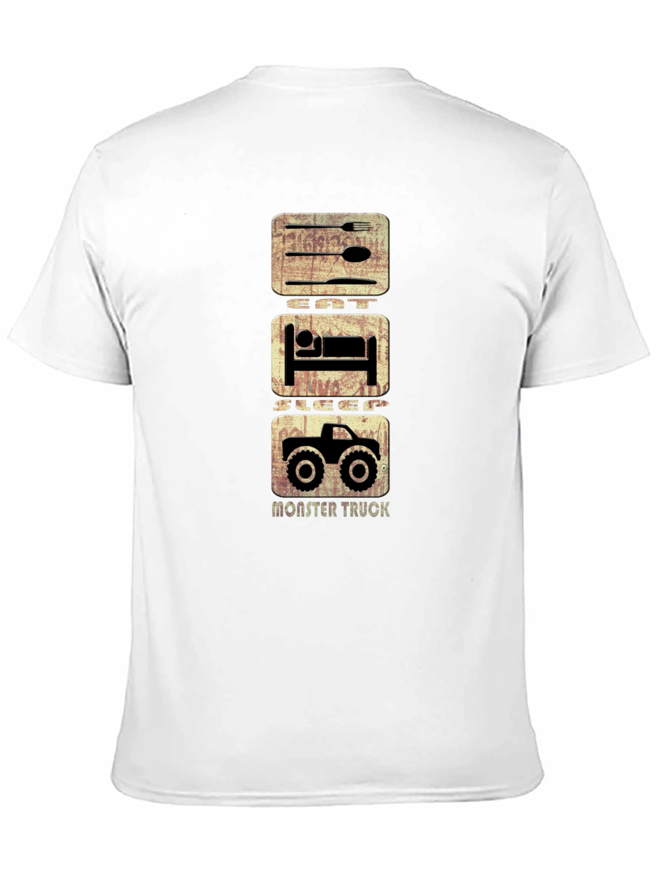 Eat Sleep Monster Truck T-Shirt - Black Cotton Tee
