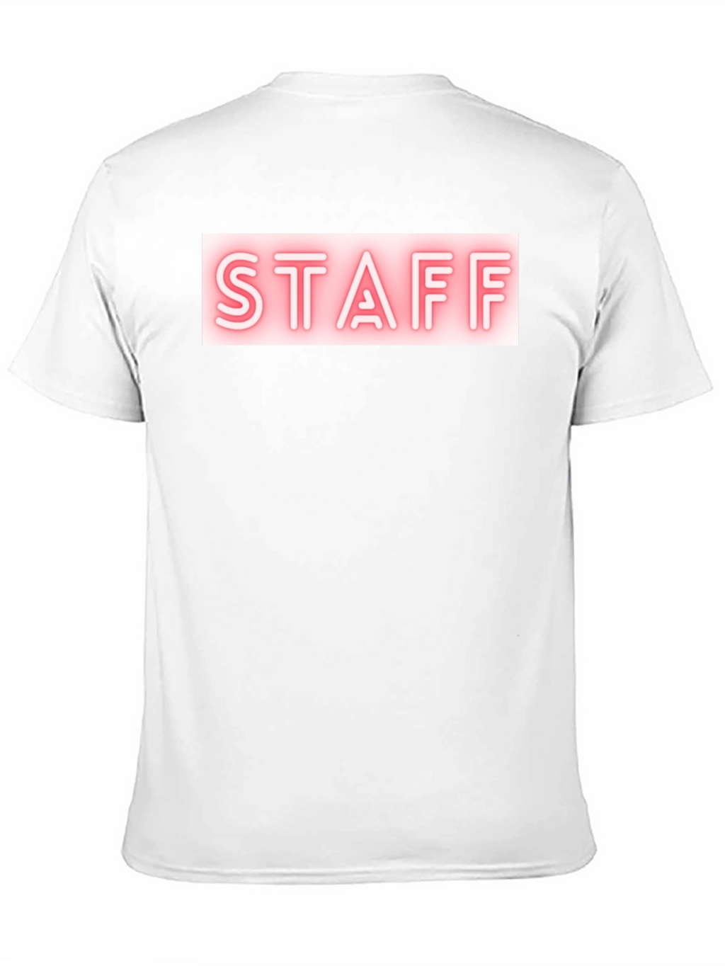 Staff Neon Sign Black T-Shirt
