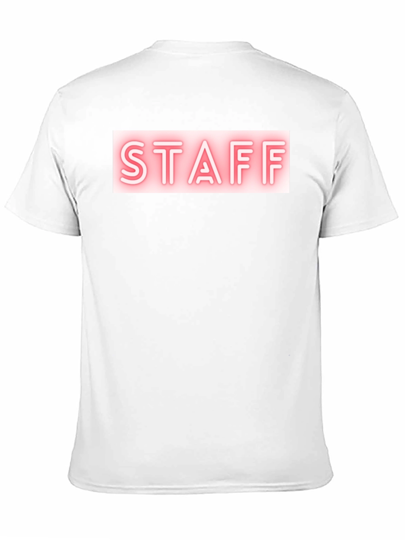 Staff Neon Sign Black T-Shirt