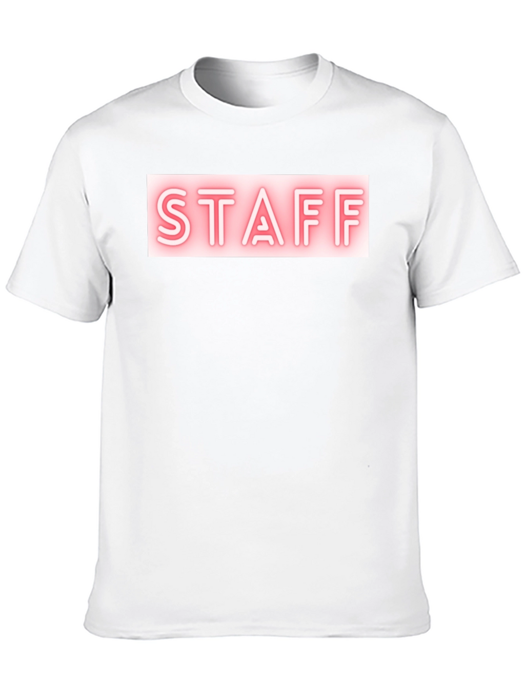Staff Neon Sign Black T-Shirt