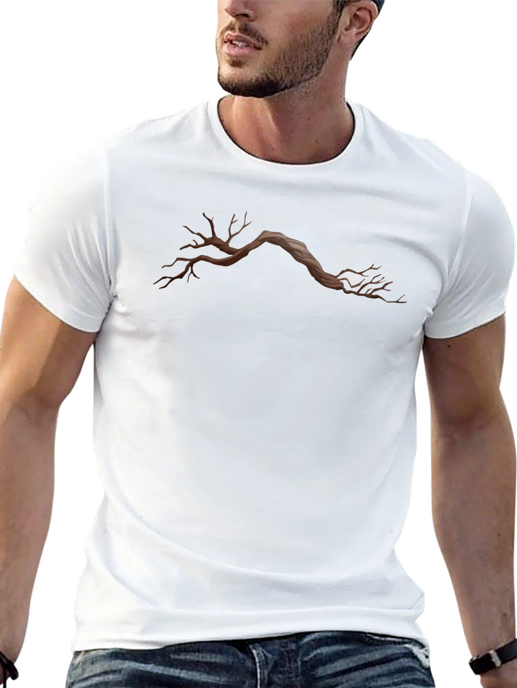 Dead Tree Graphic Black T-Shirt