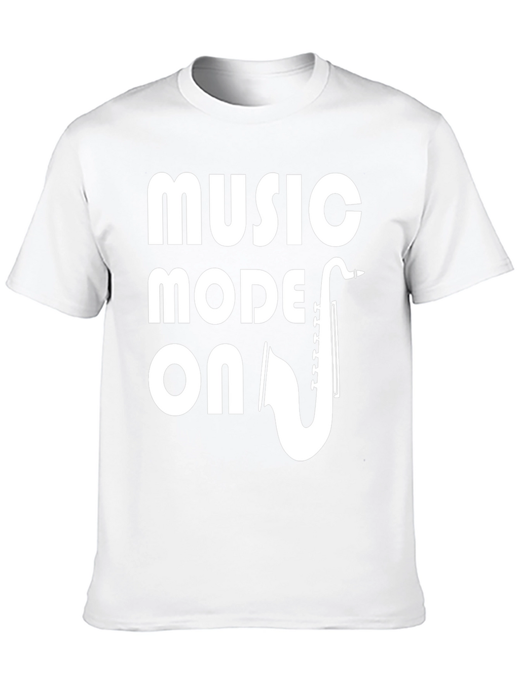 Music Mode ON T-Shirt - Saxophone Design