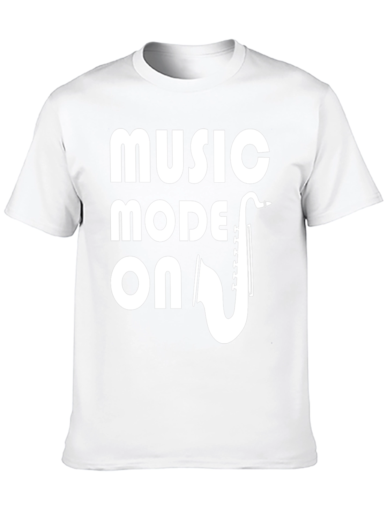 Music Mode ON T-Shirt - Saxophone Design
