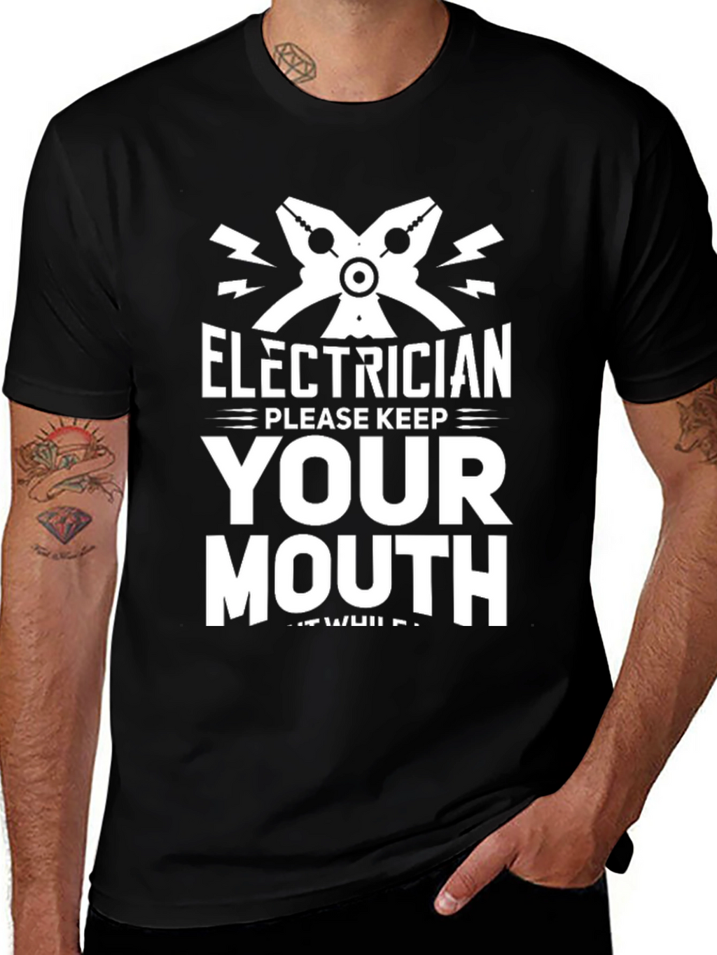 Electrician Keep Your Mouth Shut T-Shirt