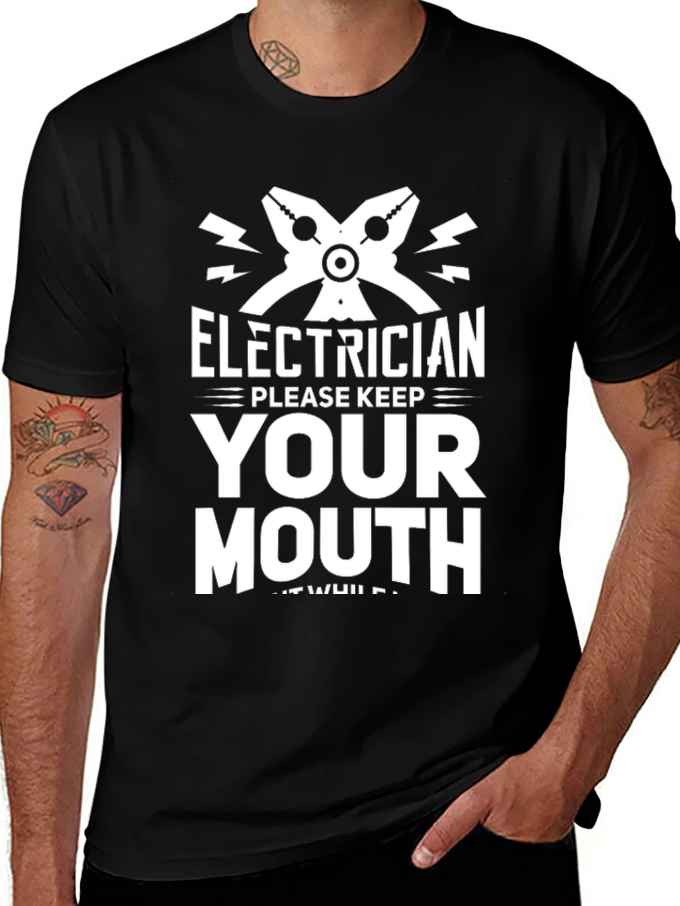 Electrician Keep Your Mouth Shut T-Shirt