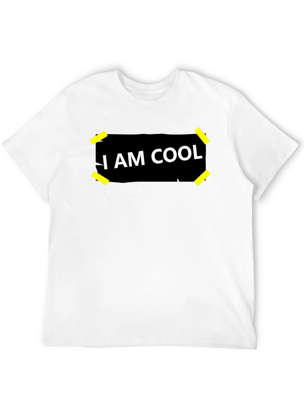 I Am Cool Graphic Black T-Shirt