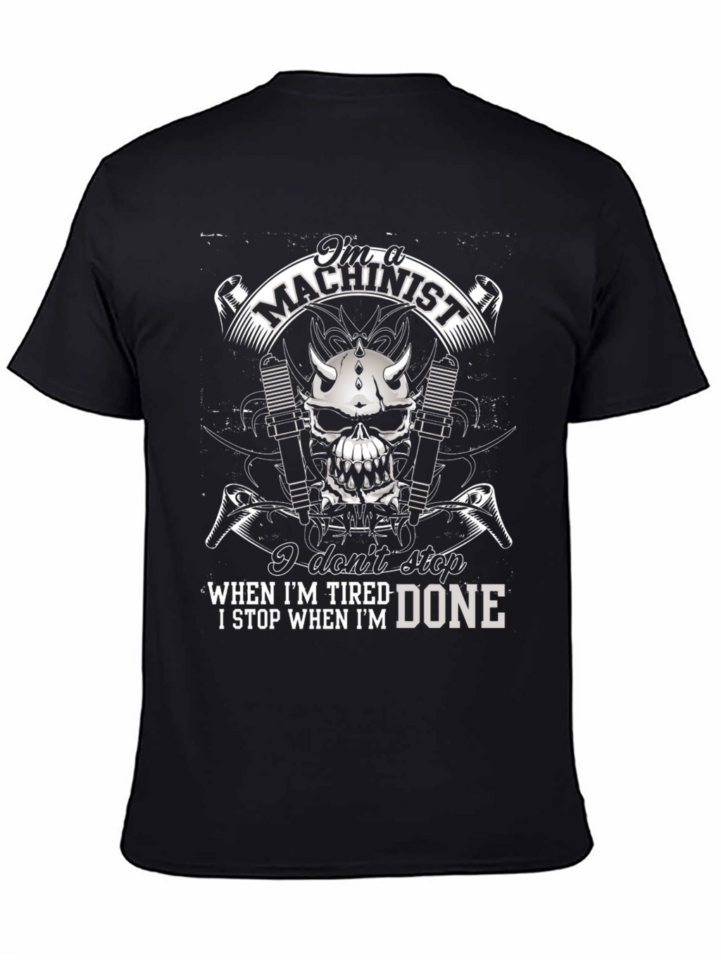 Machinist Skull Graphic T-Shirt