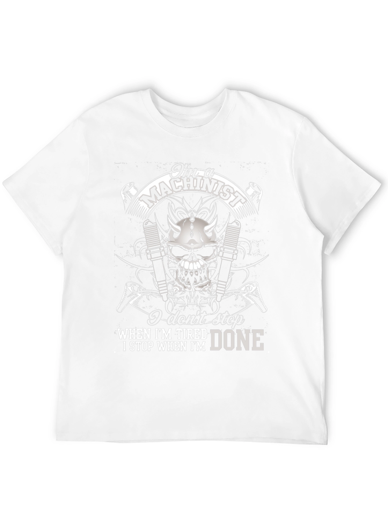 Machinist Skull Graphic T-Shirt