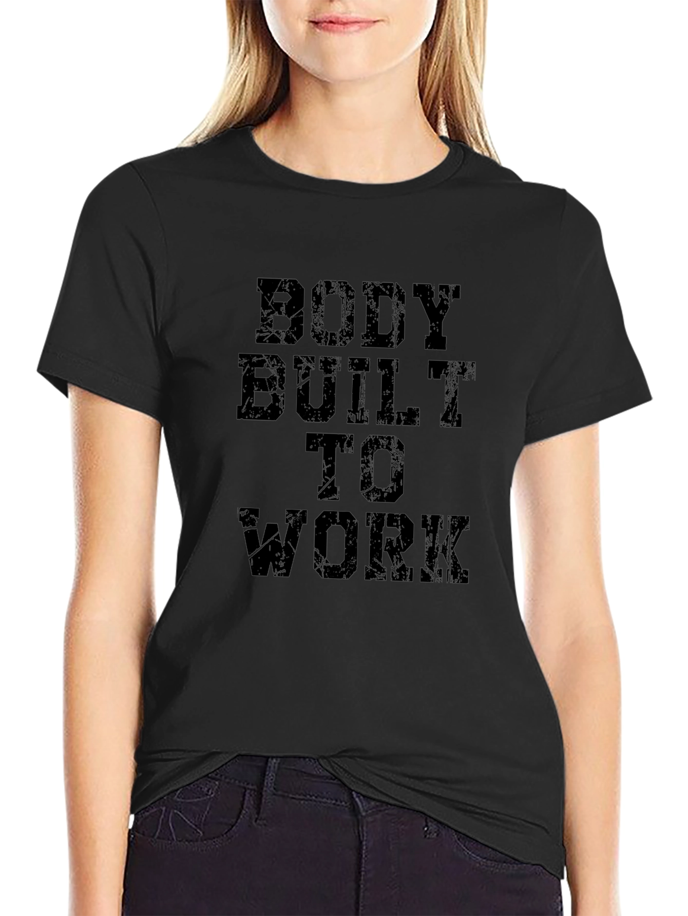 Body Built to Work Graphic T-Shirt - Black