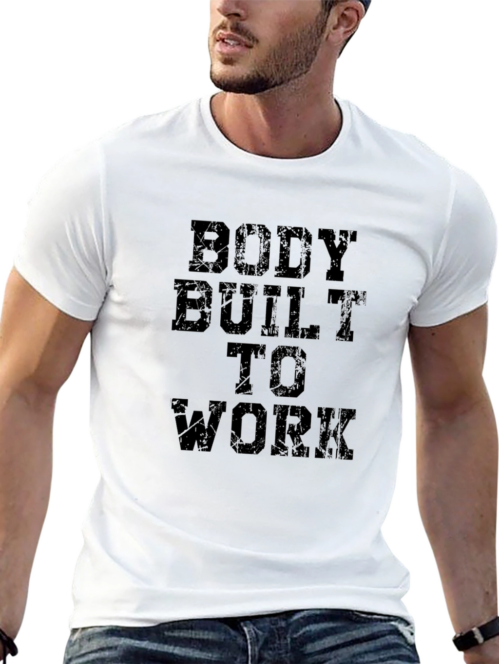 Body Built to Work Graphic T-Shirt - Black