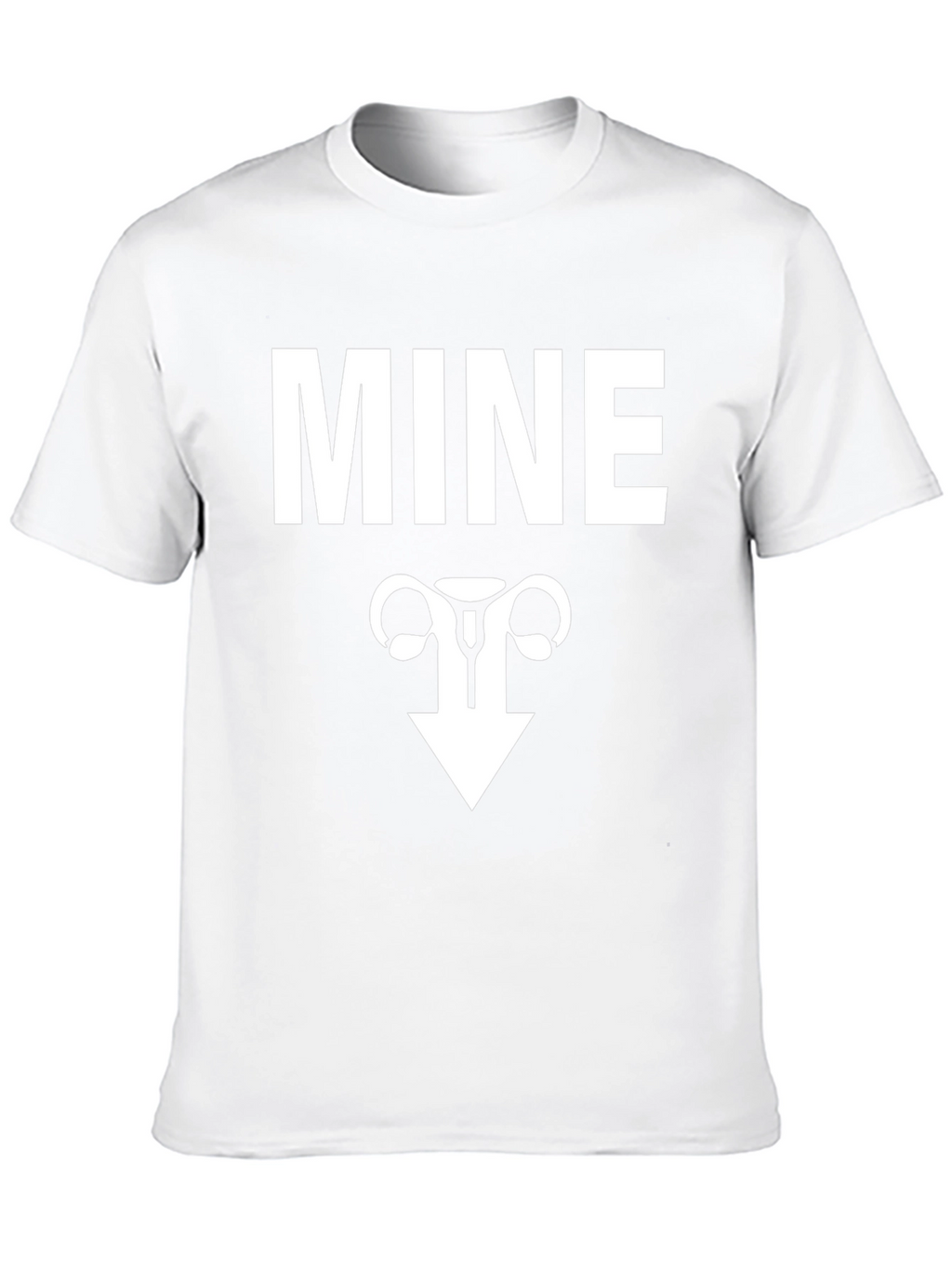 MINE Uterus Funny Graphic Tee - Black