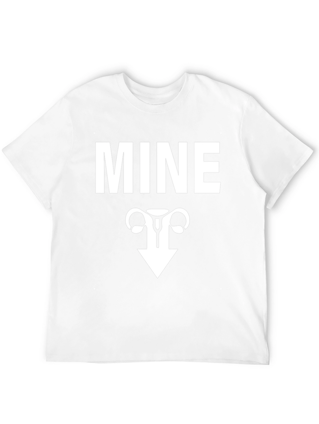 MINE Uterus Funny Graphic Tee - Black