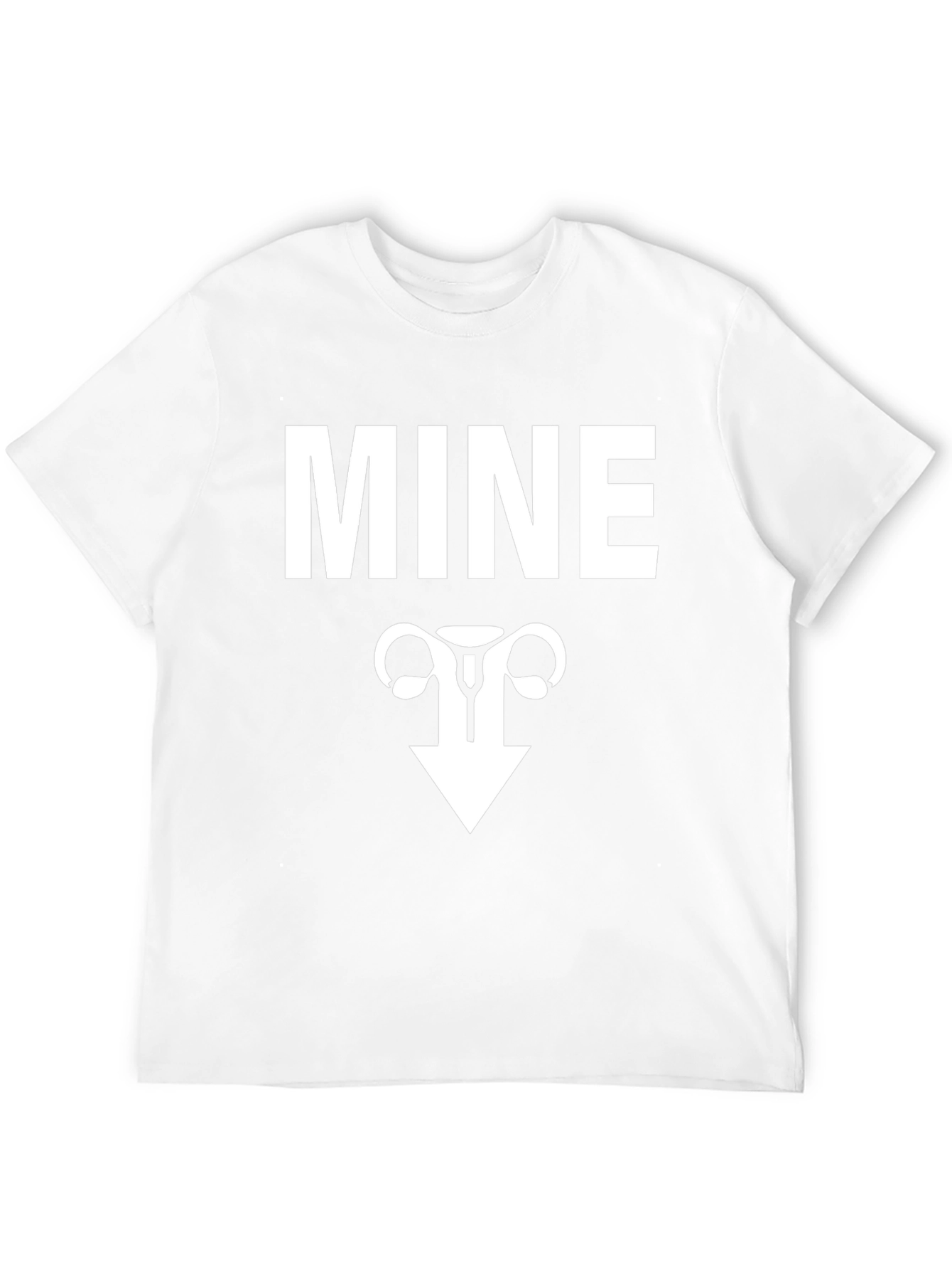 MINE Uterus Funny Graphic Tee - Black