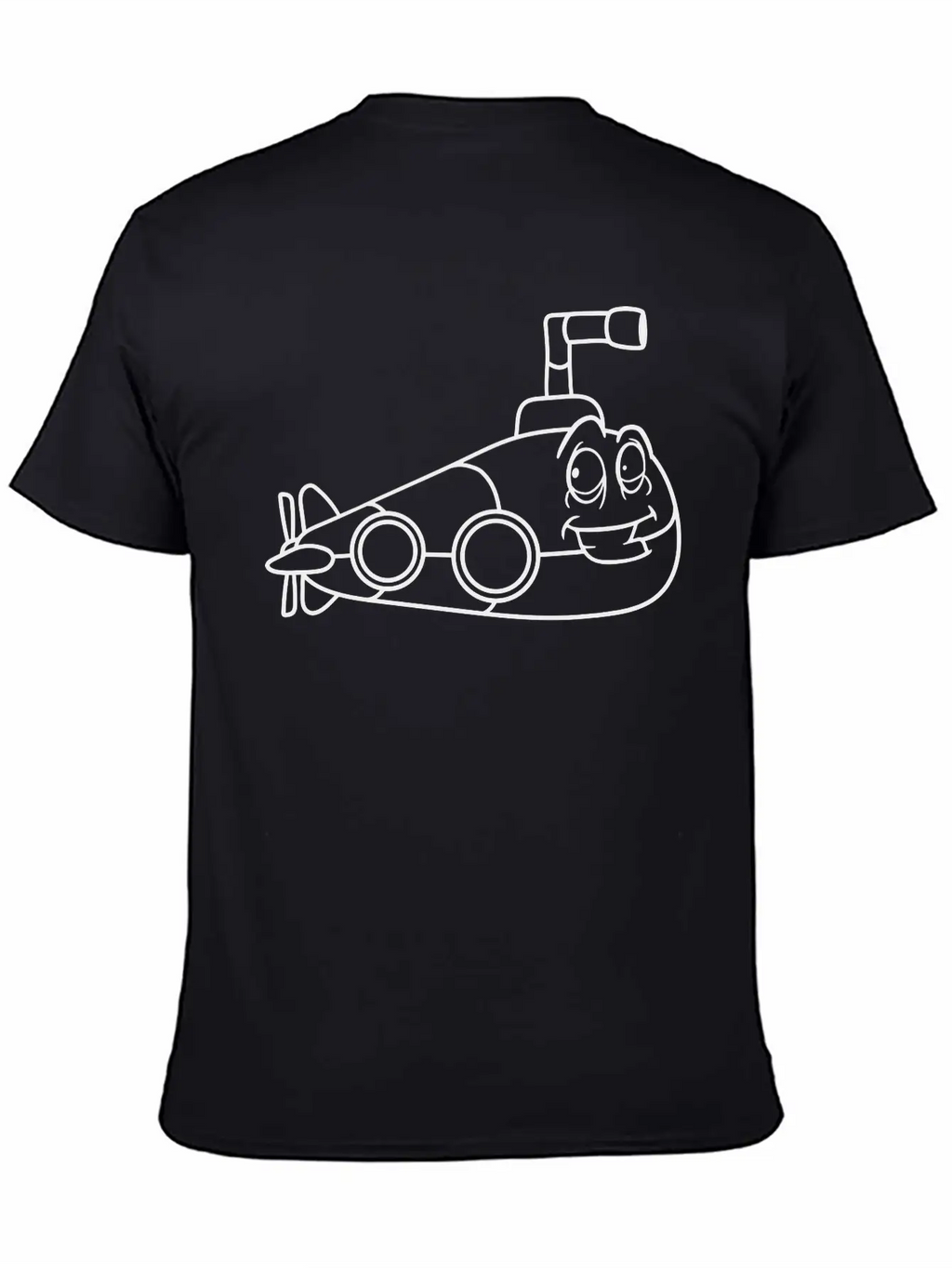 Face Alive Design Cool Submarine Swim Diving Under Essential Cotton Tee For Daily Outfits – Unisex Style