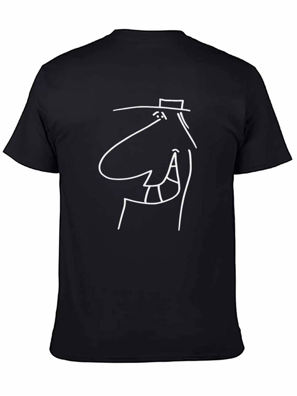 Face Thomas 051 - Pure Matter Of The Head – Black Unisex Short Sleeve Soft Cotton T-Shirt – Casual Everyday Wear