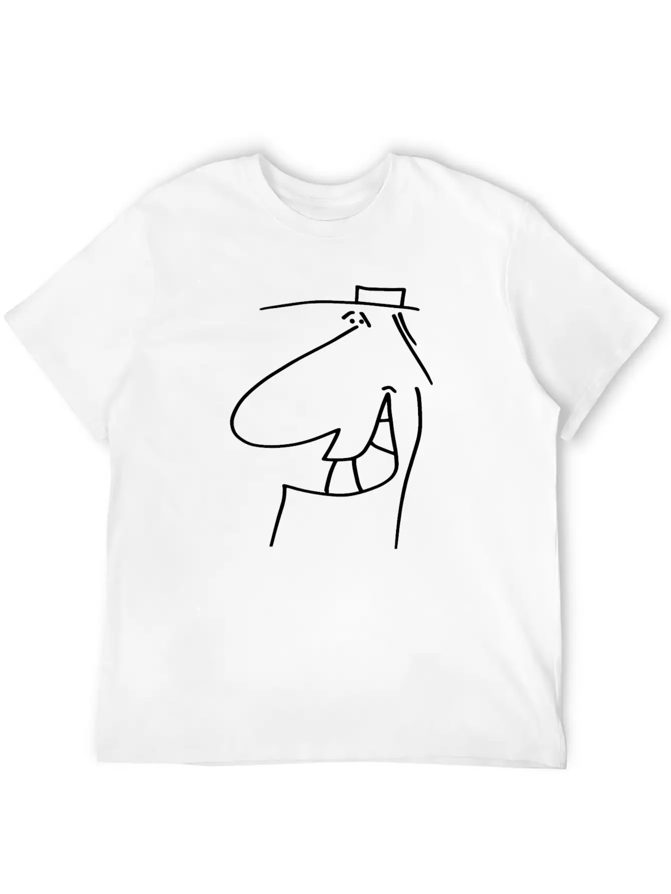 Face Thomas 051 - Pure Matter Of The Head – Black Unisex Short Sleeve Soft Cotton T-Shirt – Casual Everyday Wear