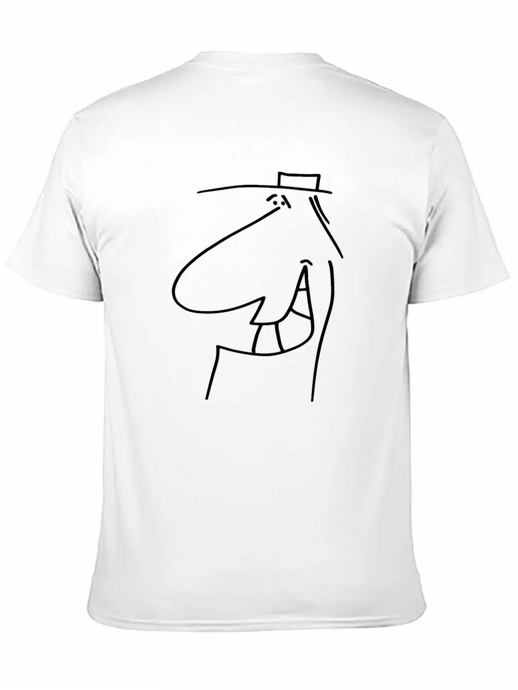 Face Thomas 051 - Pure Matter Of The Head – Black Unisex Short Sleeve Soft Cotton T-Shirt – Casual Everyday Wear