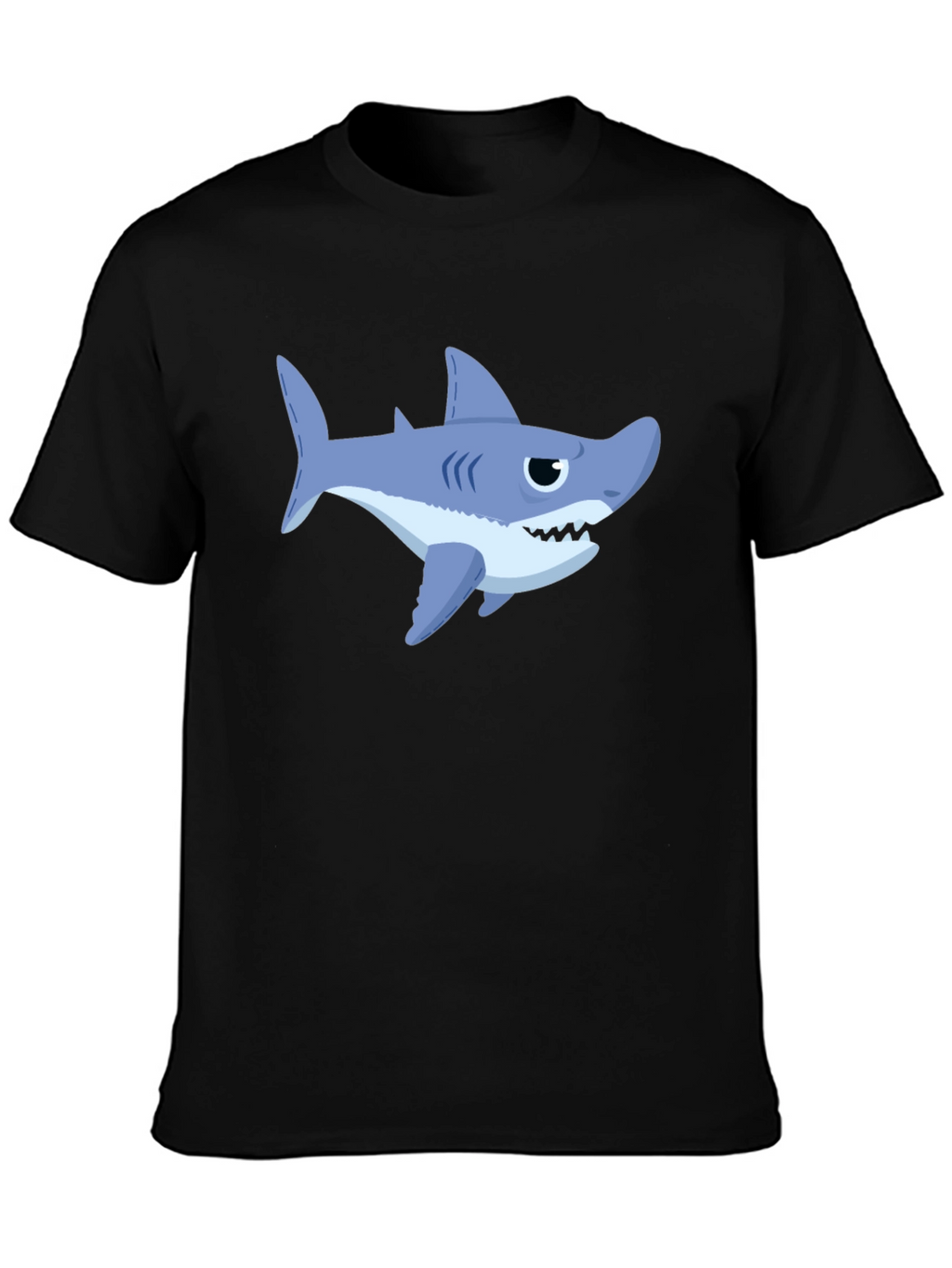 Shark Graphic Print Crew Neck T-Shirt