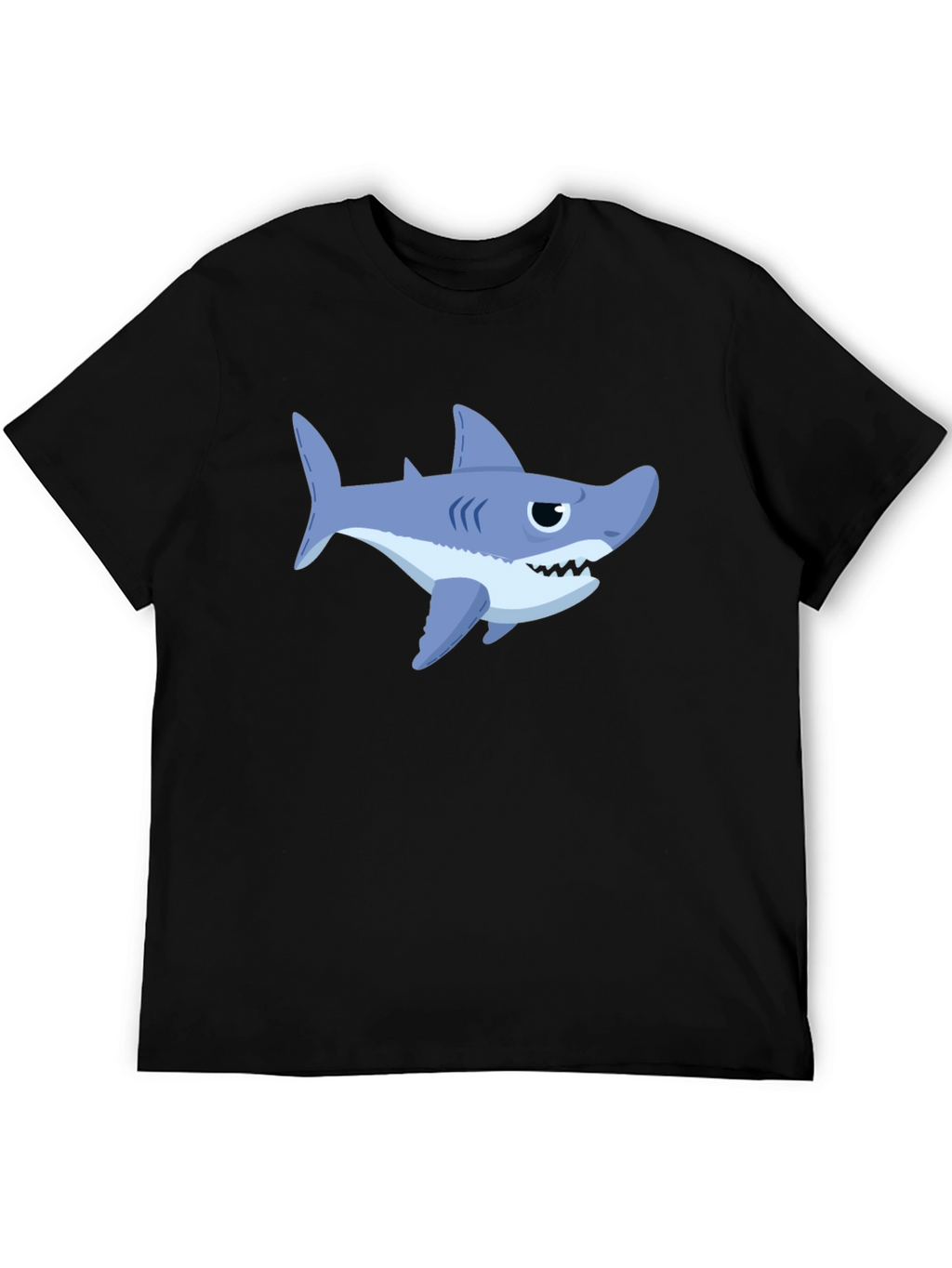 Shark Graphic Print Crew Neck T-Shirt