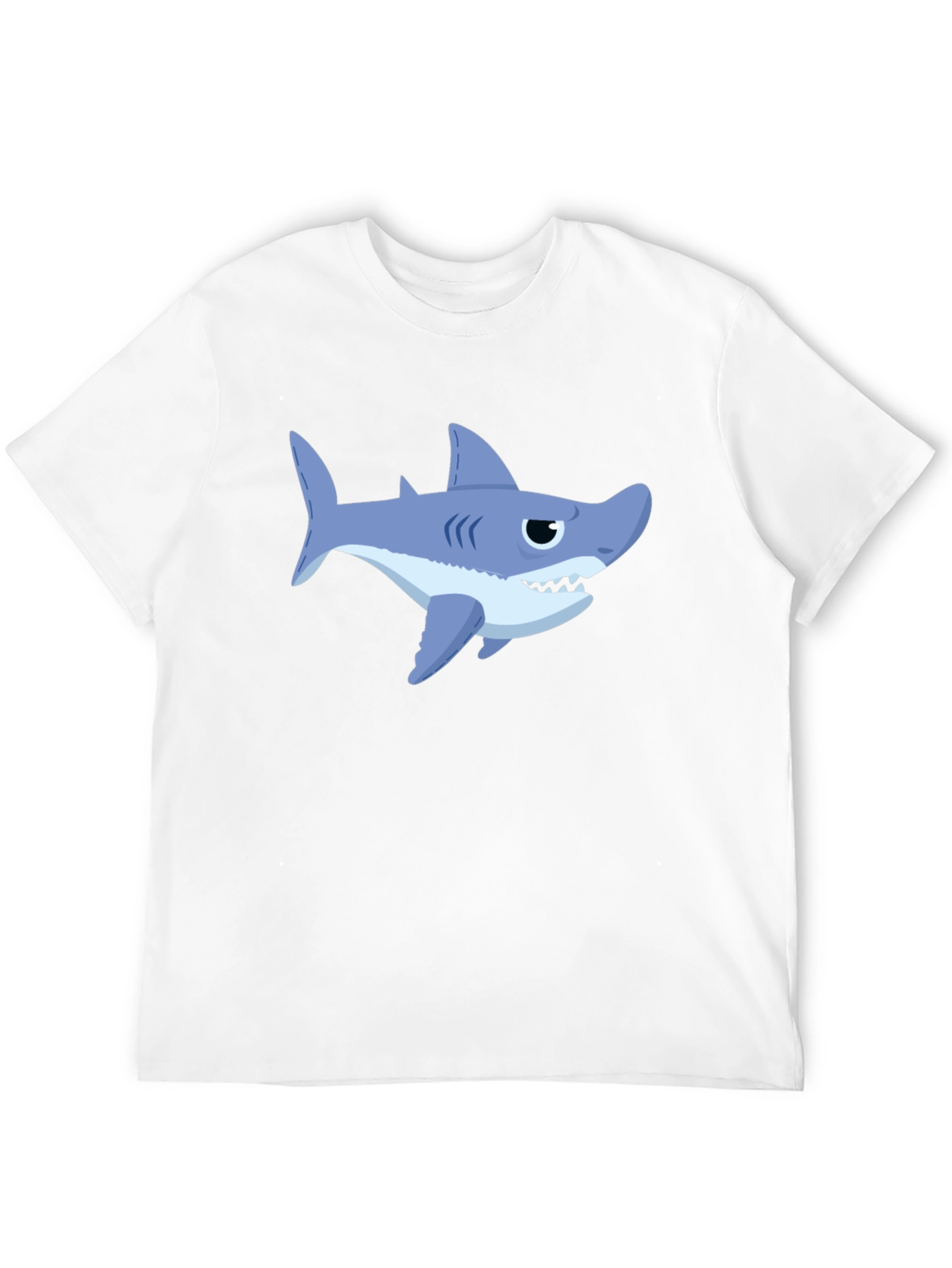 Shark Graphic Print Crew Neck T-Shirt
