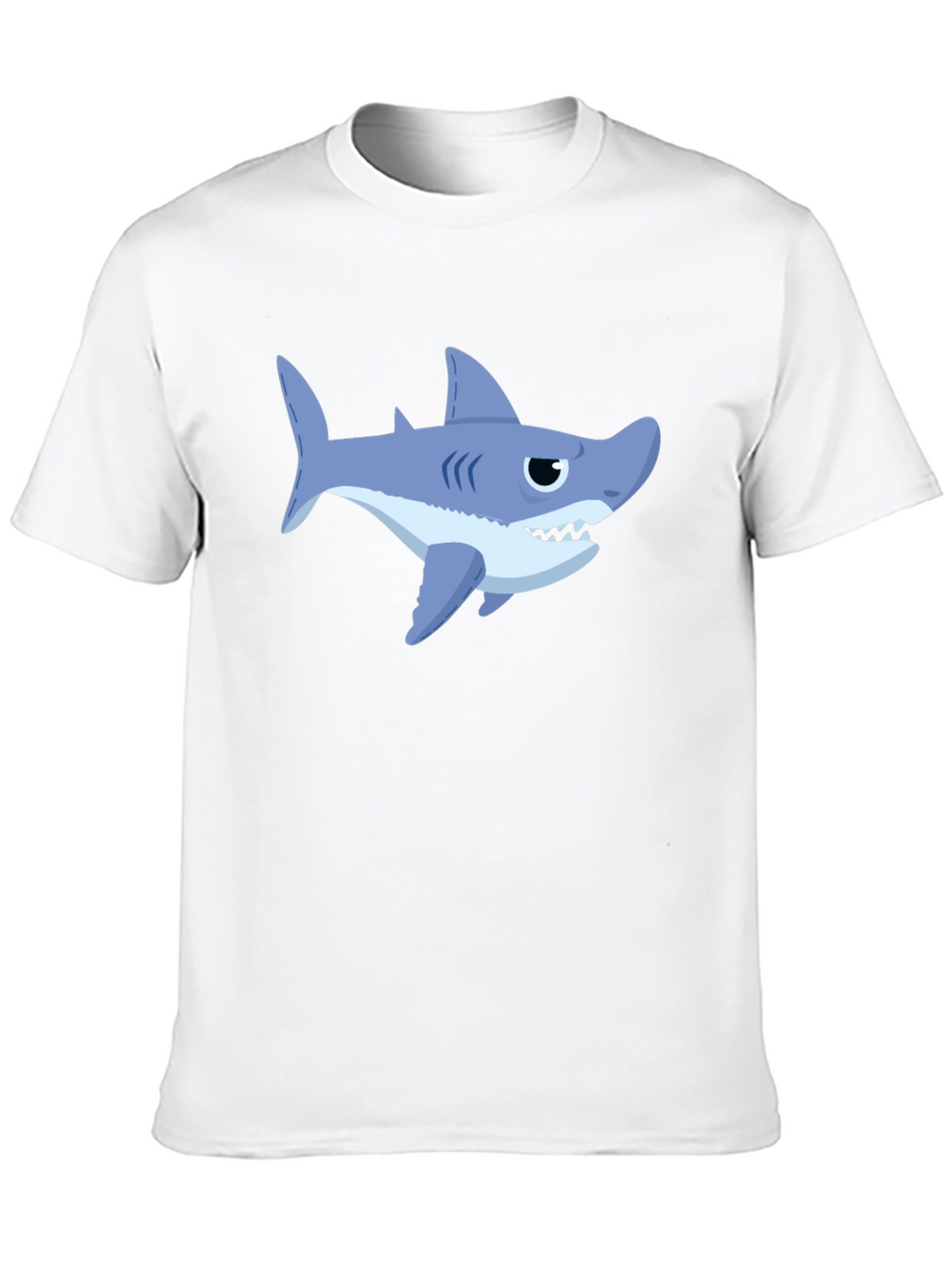 Shark Graphic Print Crew Neck T-Shirt