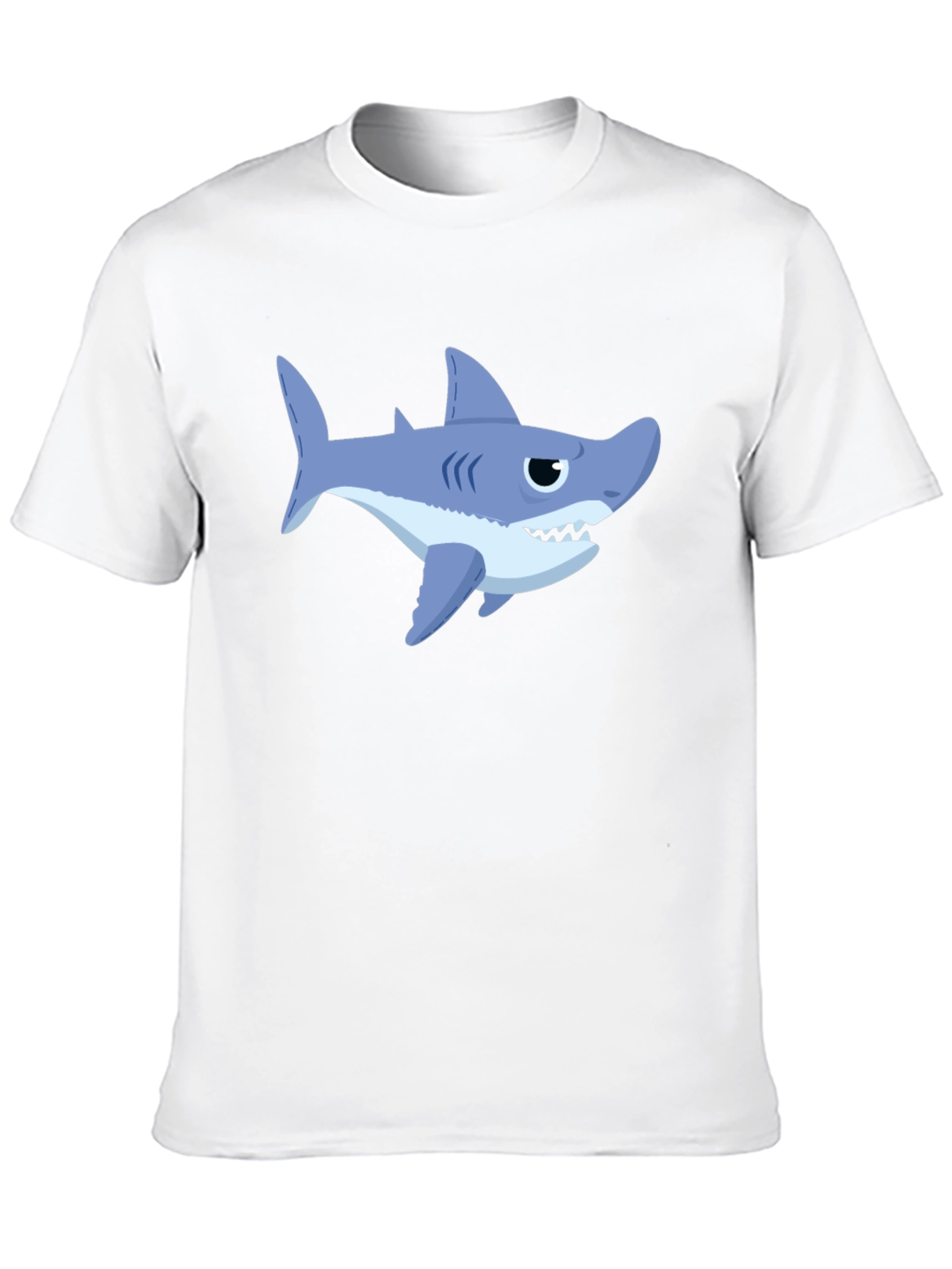 Shark Graphic Print Crew Neck T-Shirt