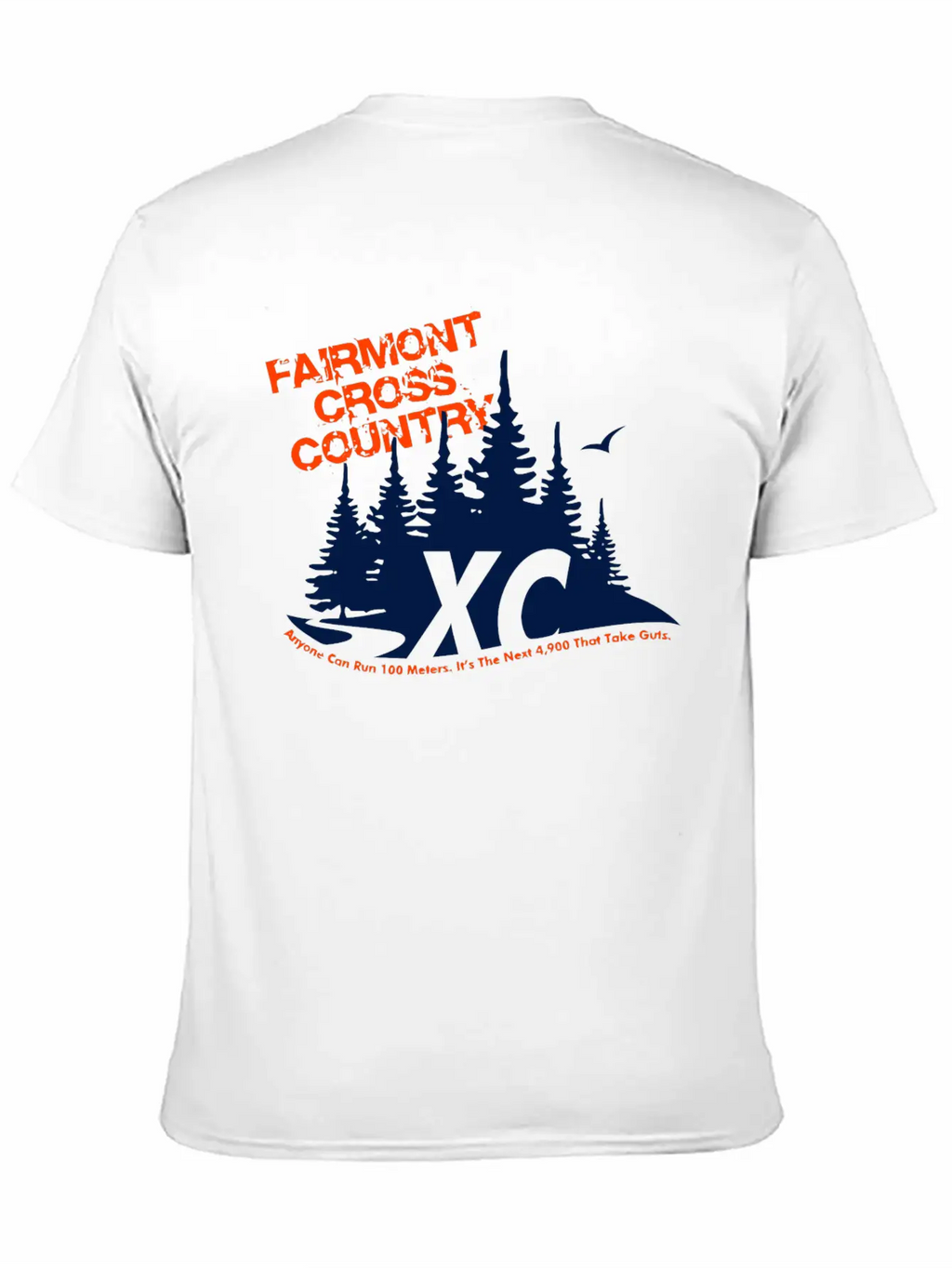 FAIRMONT CROSS COUNTRY Unisex Short Sleeve Soft Cotton T-Shirt – Casual Everyday Wear