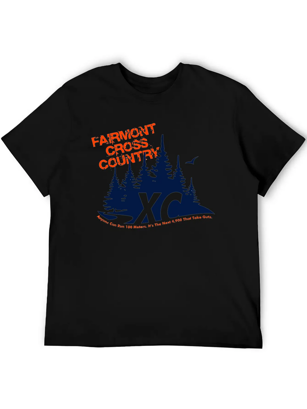 FAIRMONT CROSS COUNTRY Unisex Short Sleeve Soft Cotton T-Shirt – Casual Everyday Wear