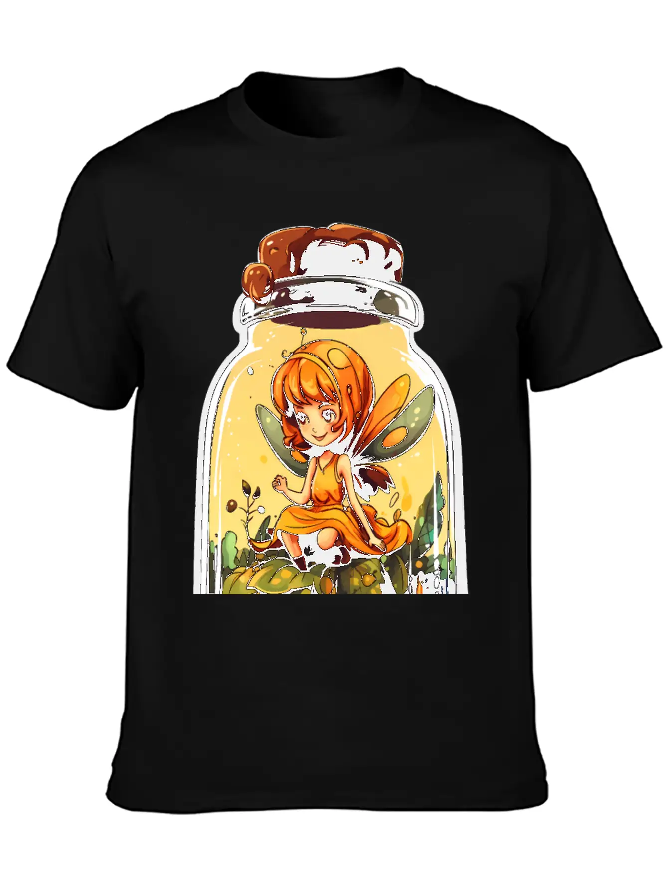 Fairy In A Jar Essential Cotton Tee For Daily Outfits – Unisex Style
