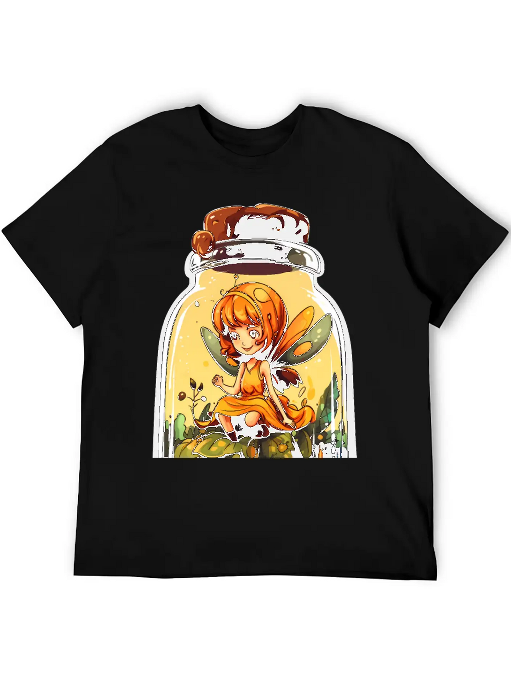 Fairy In A Jar Essential Cotton Tee For Daily Outfits – Unisex Style