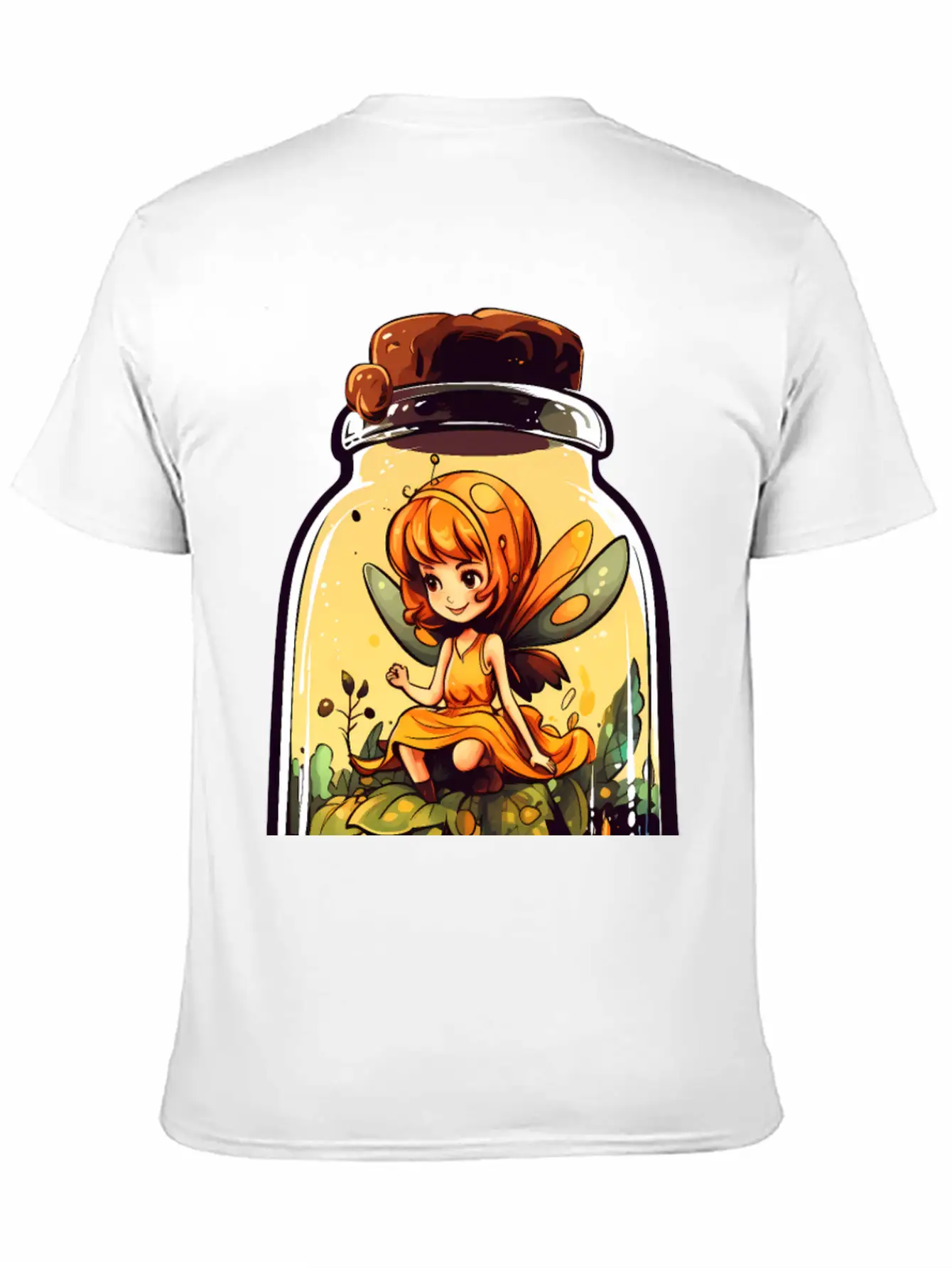 Fairy In A Jar Essential Cotton Tee For Daily Outfits – Unisex Style