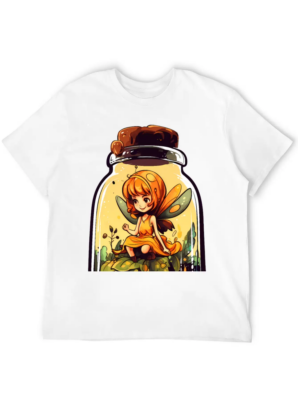 Fairy In A Jar Essential Cotton Tee For Daily Outfits – Unisex Style