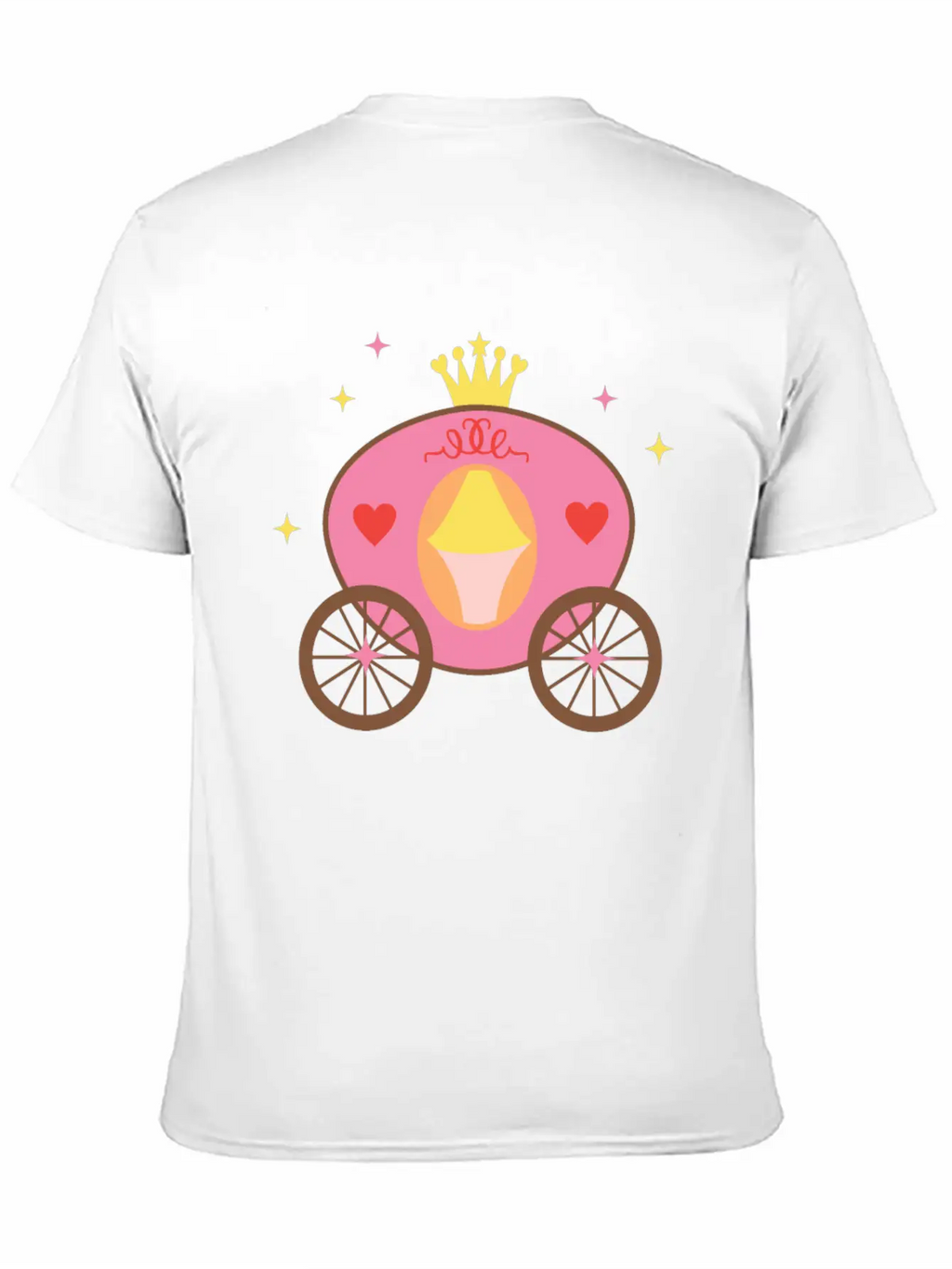 Fairy Tale Princess Horse Cart Casual Graphic T-Shirt – Simple And Comfortable Daily Wear