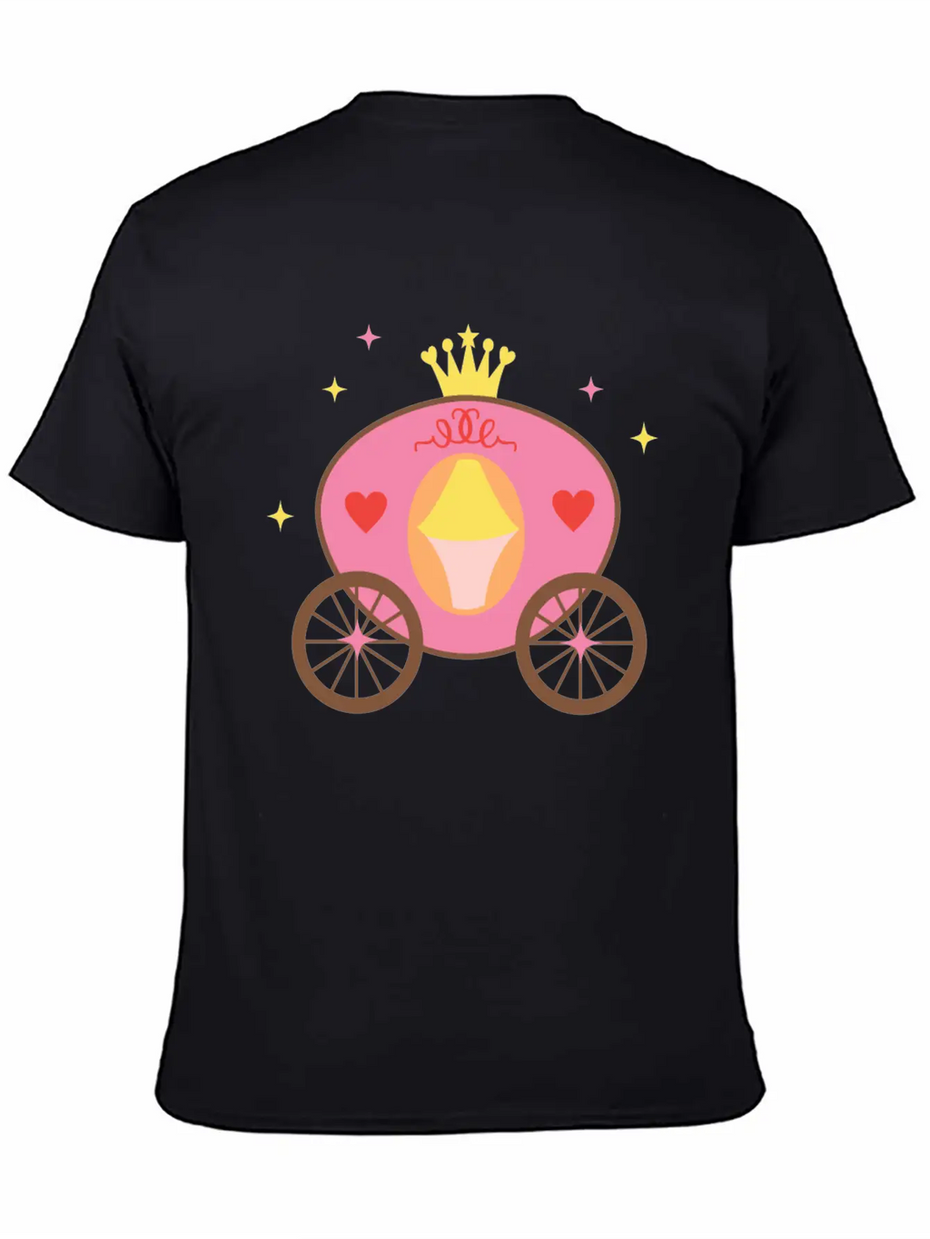 Fairy Tale Princess Horse Cart Casual Graphic T-Shirt – Simple And Comfortable Daily Wear